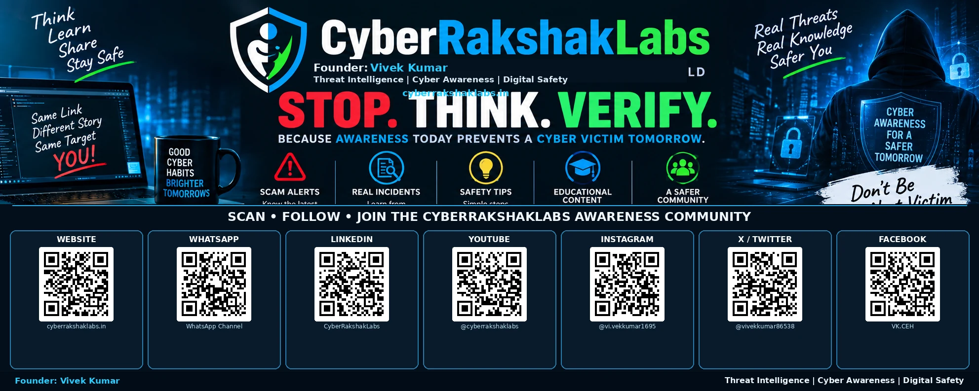 CyberRakshakLabs cybersecurity awareness and community banner